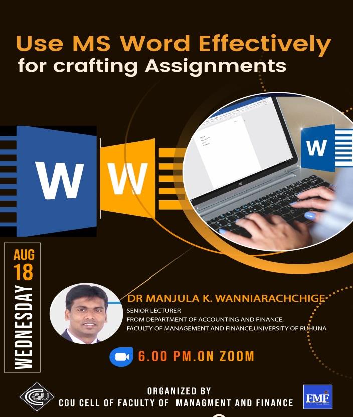 Giving better awareness about by using MS Word,